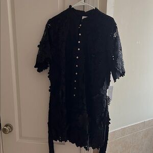 Elegant Black Lace Dress